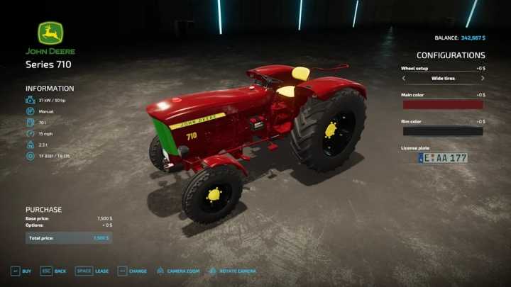 FS22 – John Deere 710 Rust Edition V1.0