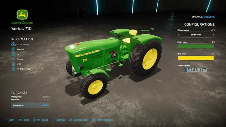 FS22 – John Deere 710 Rust Edition V1.0