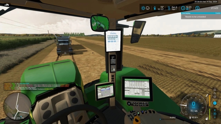 FS22 – John Deere 9R (Real Dashboard) V1.0