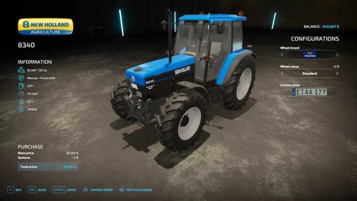 FS22 – New Holland 8340 Rust Edition V1.0