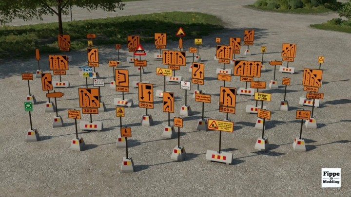 FS22 – Swedish Construction Sign Pack V1.0