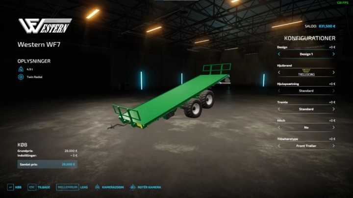 FS22 – Western Star Bale Trailer V1.0