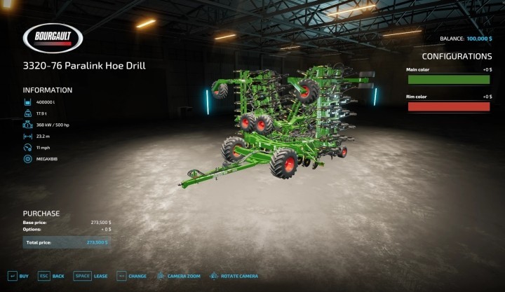 FS22 Bourgault Series 3320 V1.0.0.3