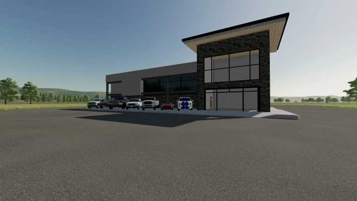 FS22 Dealership Building Placeable V1.0