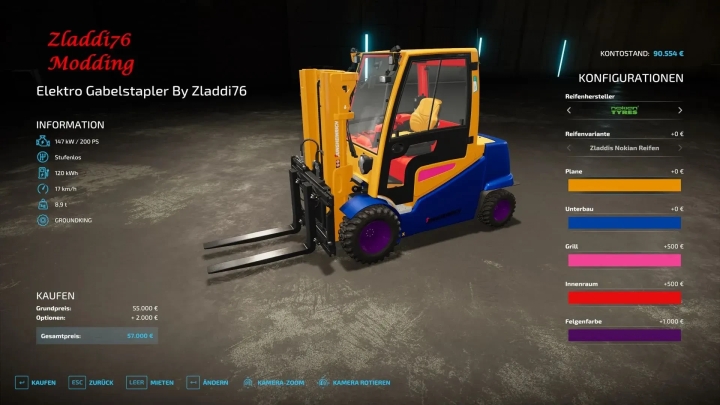 FS22 Electric Forklift V1.0