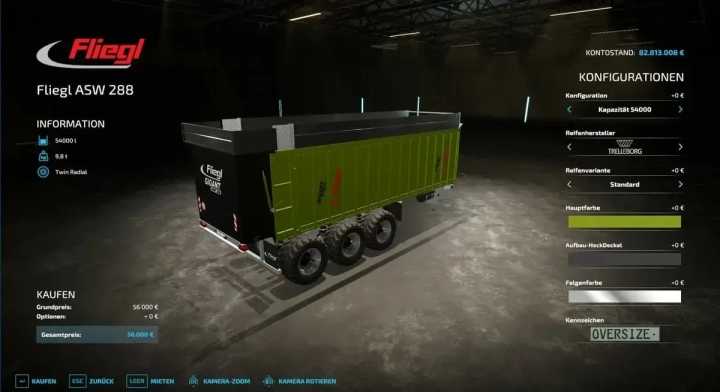 FS22 Fliegl Asw288 Schubboden Multi Trailer V2.3