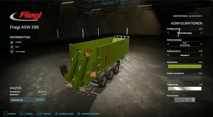 FS22 Fliegl Asw288 Schubboden Multi Trailer V2.3