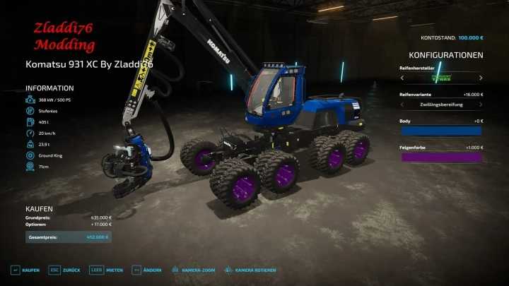 FS22 Komatsu 931 Xc V1.0