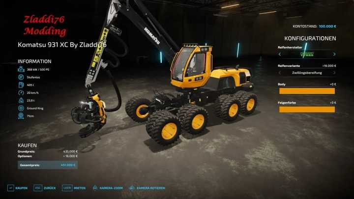 FS22 Komatsu 931 Xc V1.0