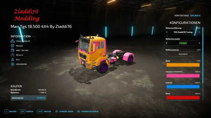 FS22 Man Tgs 18.500 4X4 V1.0