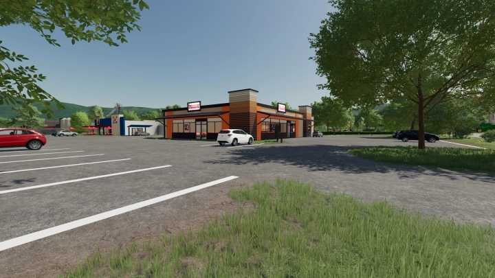 FS22 Placeable Dunkin Donuts V1.0