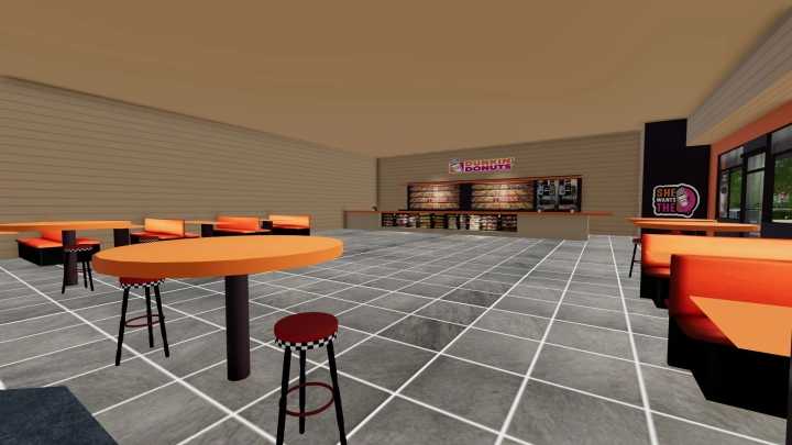 FS22 Placeable Dunkin Donuts V1.0