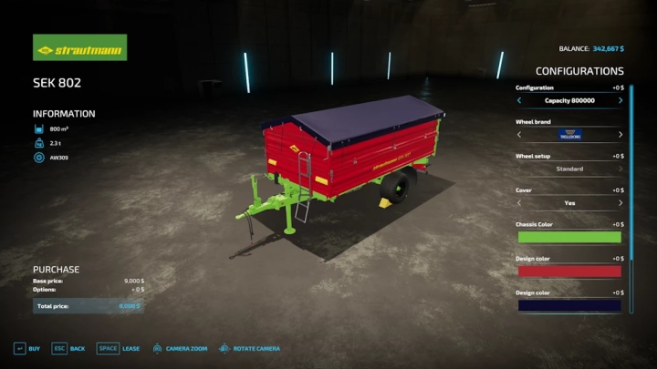 FS22 Strautmann 802 Trailer V1.0