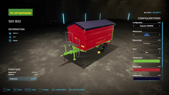 FS22 Strautmann 802 Trailer V1.0