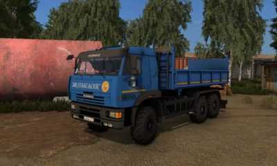 Грузовик Kamaz 65225 6X6 V1.3 для FS17