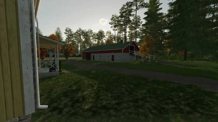 FS22 Old Brick Cow Barns V1.0