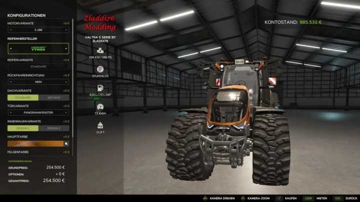 FS22 Valtra Series S Tuned (850Hp) V1.0