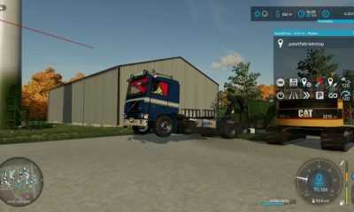 FS22 Volvo F12 En 20Ft En Dtec Chachis V1.0