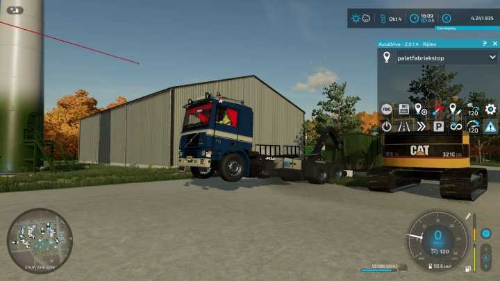 FS22 Volvo F12 En 20Ft En Dtec Chachis V1.0