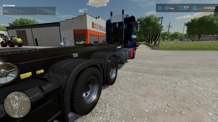 FS22 Volvo F12 En 20Ft En Dtec Chachis V1.0