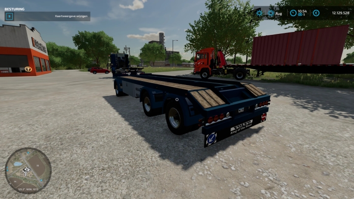 FS22 Volvo F12 En 20Ft En Dtec Chachis V1.0