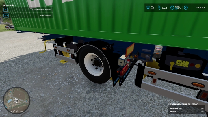 FS22 Volvo F12 En 20Ft En Dtec Chachis V1.0