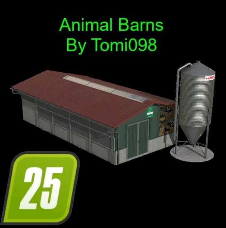 FS25 Animal Barns Pack V1.0