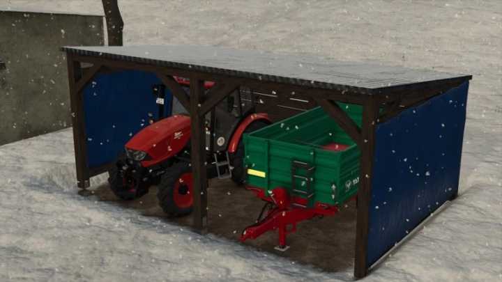 FS25 Bale Shelter/Machine Shelter Package V1.0