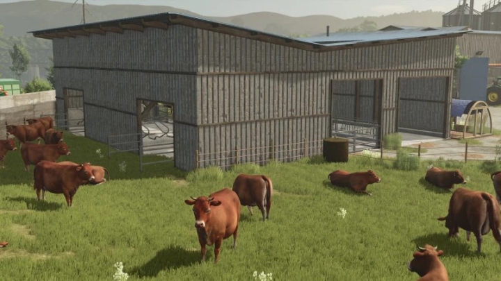 FS25 Barn With Pasture V1.0