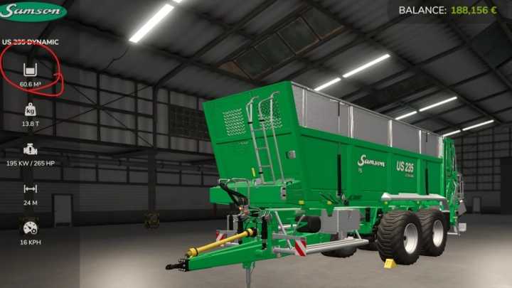 FS25 Better Capacity For Vehicles V1.0.1.0