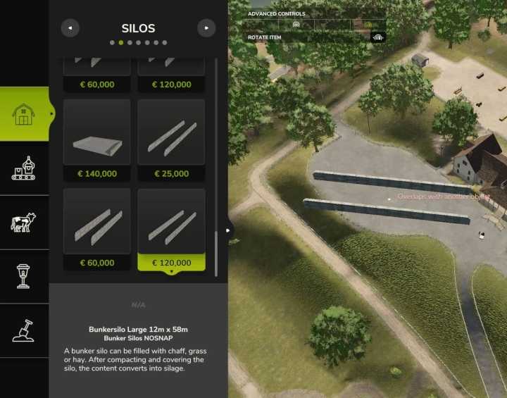 FS25 Bunker Silos No Snap V1.0