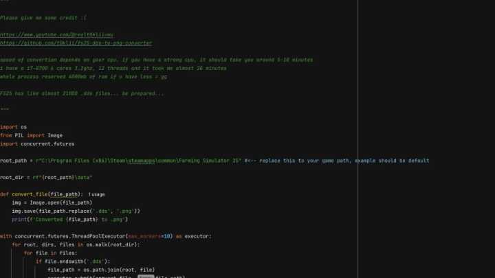 FS25 Dds To Png Converter V1.0