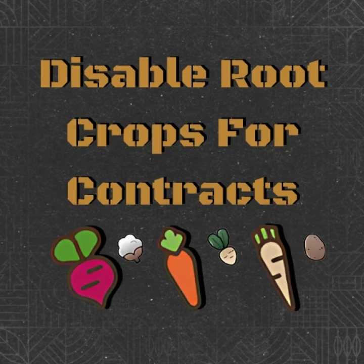 FS25 Disable Root Crops For Missions V1.0