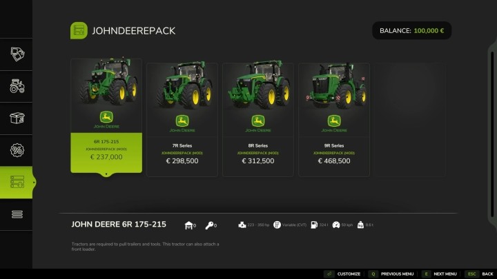 FS25 John Deere Pack V1.0