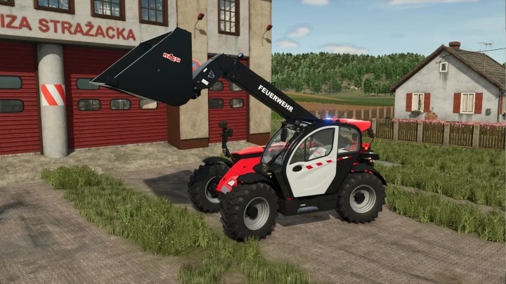 FS25 Manitou Fire Engine Telehandler V1.0