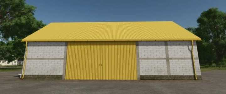 FS25 Medium Yellow Garage V1.0