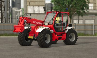 FS25 Merlo Multifarmer 449 Пожарный Департамент V1.0