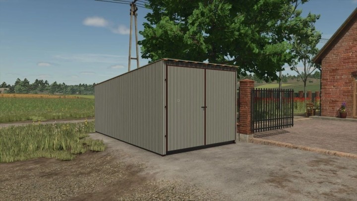 FS25 Metal Garages Pack V1.0