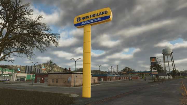 FS25 New Holland Dealer Signboard V1.0