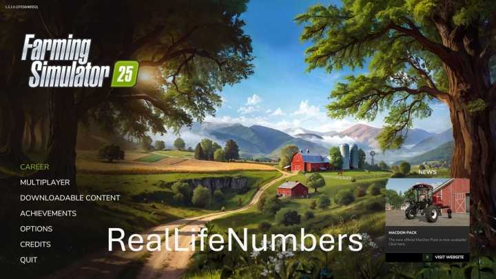 FS25 Real Life Numbers V1.0