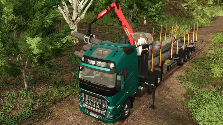 FS25 Volvo Fh16 6X4 + Palfinger Epsilon M12Z V1.0