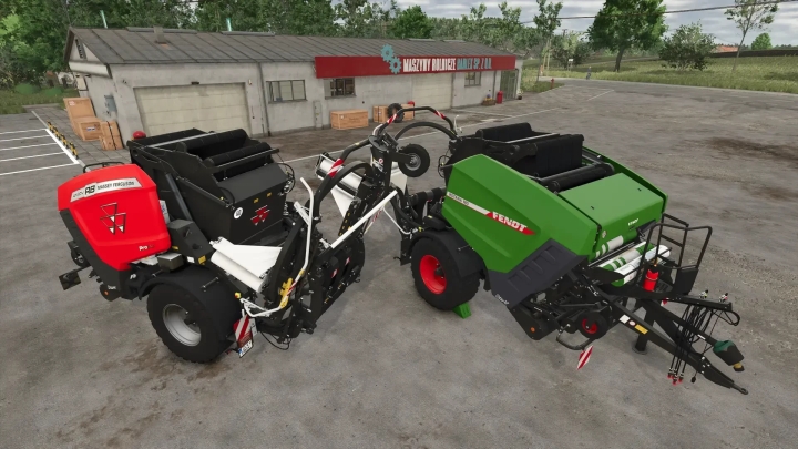 FS25 Fendt / Mf Baler Wrapper Combination V1.0