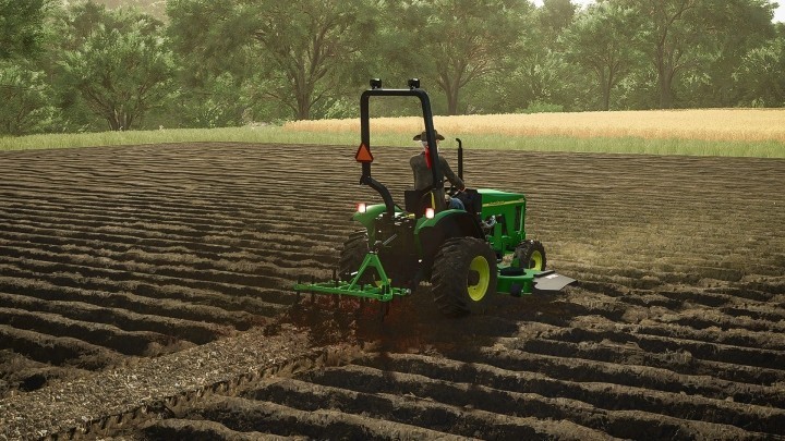 FS25 John Deere 4100 Compact Tractor And Deck V1.0