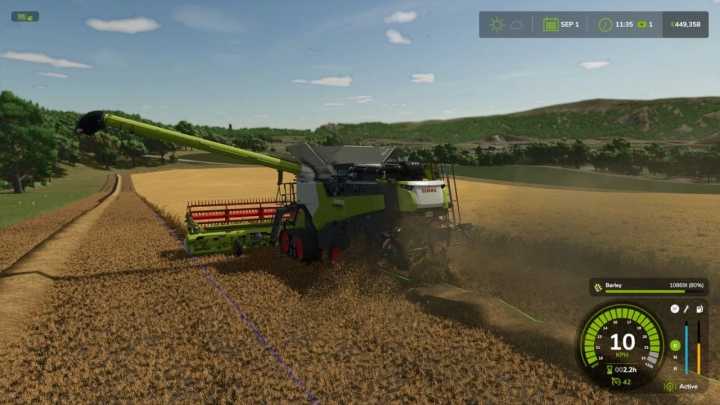 FS25 Stop Full Combine V1.1