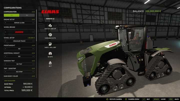 Claas Xerion 12 Edit V1.0