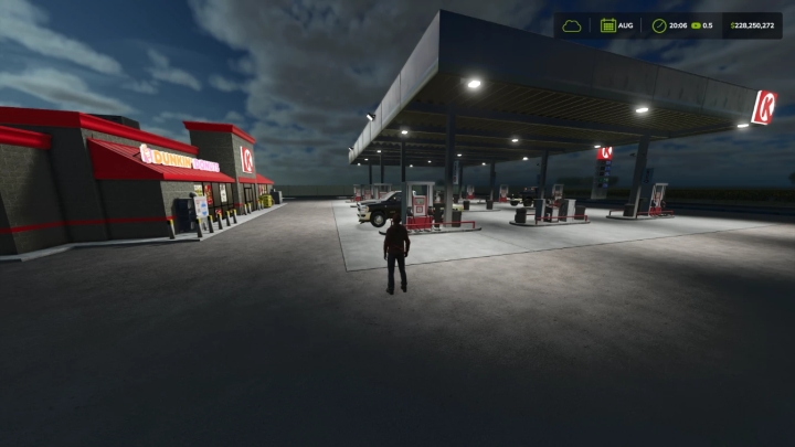 FS25 Circle K Gas Station V1.0