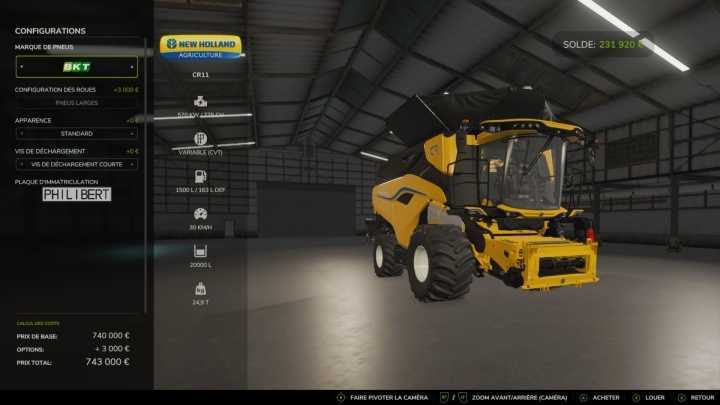 Harvester Pack (Tyre Version) V1.0