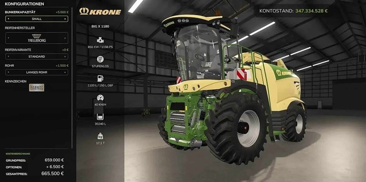 Krone Big X 1180 with Tank V1.0