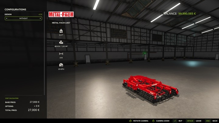 Massey Ferguson U457 Cultivator V1.0