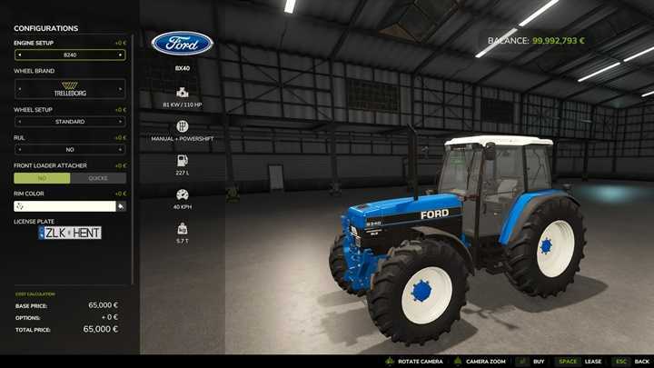 New Holland / Ford 8×40 V1.0